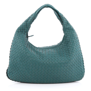 Bottega Veneta Veneta Hobo Intrecciato Nappa Medium blue
