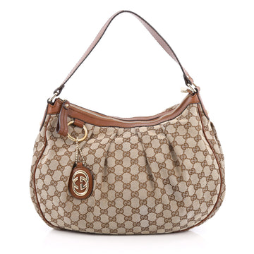 Gucci Sukey Hobo GG Canvas Medium brown