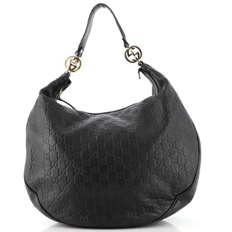 Gucci Twins Hobo Guccissima Leather Large