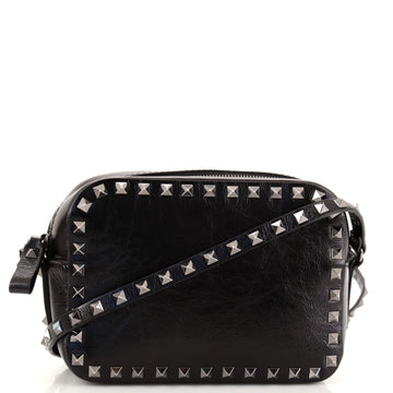 Valentino Rockstud Camera Crossbody Bag Leather