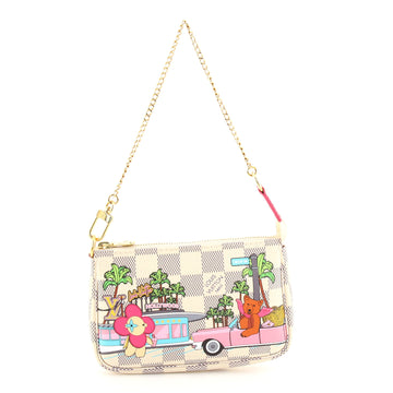 Louis Vuitton Pochette Accessoires Limited Edition Vivienne Xmas Damier Mini