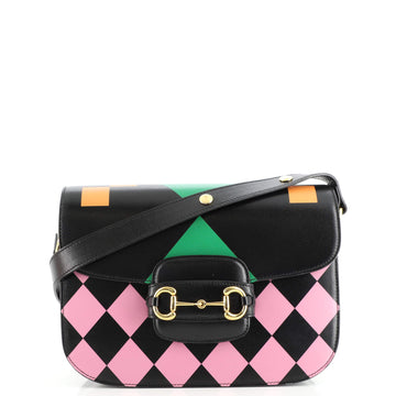 Gucci Horsebit 1955 Shoulder Bag Printed Leather Small