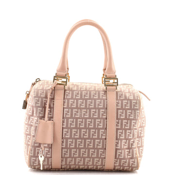 Fendi Boston Bag Zucchino Canvas Small