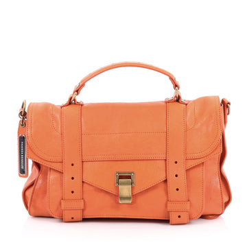 Proenza Schouler PS1 Satchel Leather Medium orange