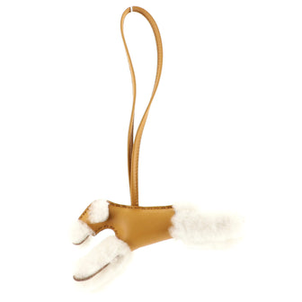 Hermes Budy Bag Charm Shearling and Leather