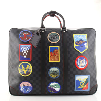 Louis Vuitton Sirius Handbag Alps Patches Damier Graphite 55