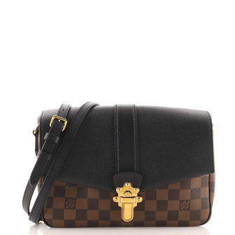 Louis Vuitton Clapton Handbag Damier and Leather PM