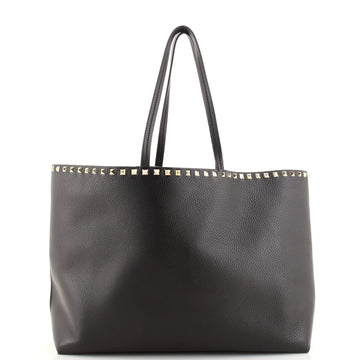 Valentino Rockstud Shopper Tote Leather Large