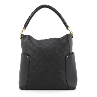 Louis Vuitton Bagatelle Hobo Monogram Empreinte Leather black