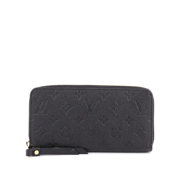 Louis Vuitton Zippy Wallet Monogram Empreinte Leather black