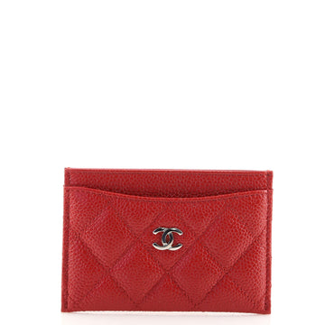 Chanel Classic Card Holder Quilted Caviar