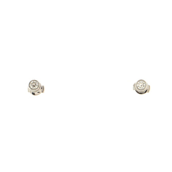 Tiffany & Co. Elsa Peretti Diamonds By The Yard Stud Earrings Platinum with Diamonds .40CT