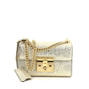 Gucci Padlock Shoulder Bag Leather Small gold