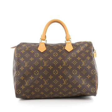 Louis Vuitton Speedy Handbag Monogram Canvas 35 Brown