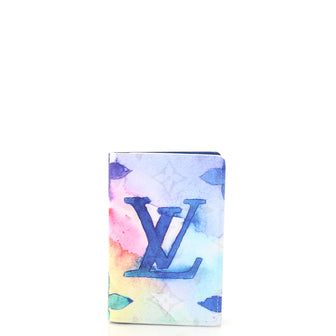 Louis Vuitton Pocket Organizer Limited Edition Monogram Watercolor Canvas
