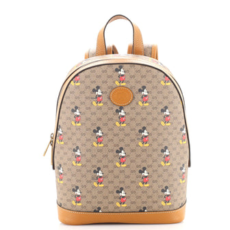 Gucci Disney Mickey Mouse Backpack Printed Mini GG Coated Canvas Small