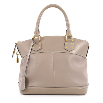 Louis Vuitton Suhali Lockit Handbag Leather PM gray