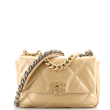 Chanel 19 Flap Bag Quilted Lambskin Medium