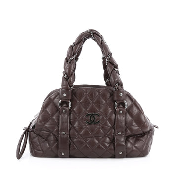 Chanel Lady Braid CC Bowler Bag Quilted Lambskin
