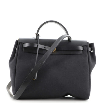 Hermes Herbag Zip Leather and Toile 31