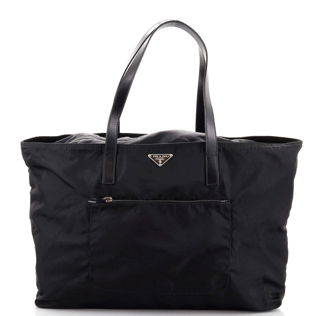 Prada Vintage Zip Tote Tessuto Large 162415