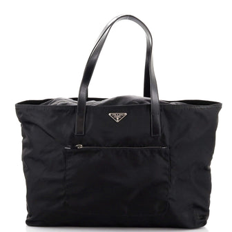 Prada Vintage Zip Tote Tessuto Large