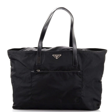Prada Vintage Zip Tote Tessuto Large