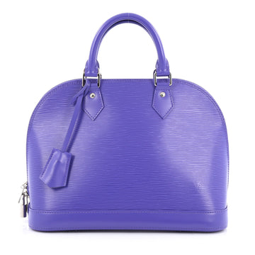 Louis Vuitton Alma Handbag Epi Leather PM purple