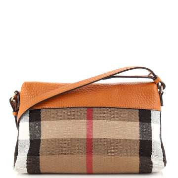 Burberry Farley Crossbody Bag House Check Canvas