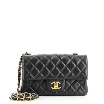 Chanel Classic Single Flap Bag Quilted Lambskin Mini