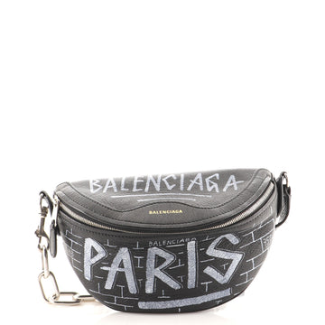 Balenciaga Graffiti Souvenir Belt Bag Leather XXS