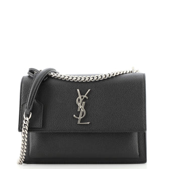 Saint Laurent Sunset Crossbody Bag Leather Medium