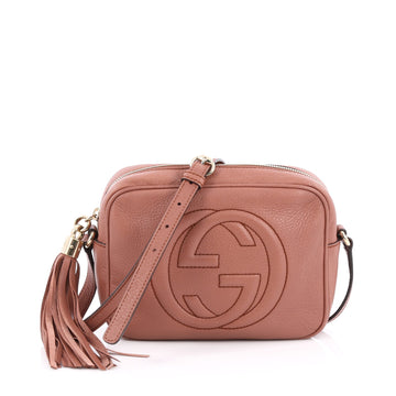 Gucci Soho Disco Crossbody Leather Small pink