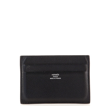 Hermes Citizen Twill Card Holder Leather with Silk