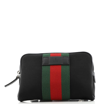 Gucci Slim Web Belt Bag (Outlet) Canvas