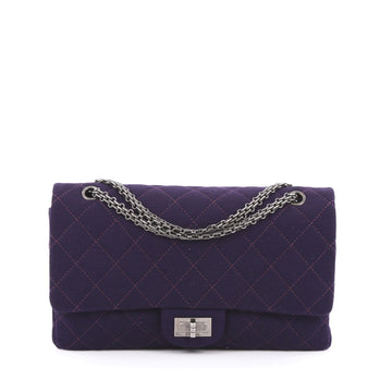 Chanel Reissue 2.55 Handbag Quilted Jersey 227 Purple