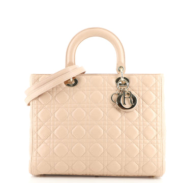 Christian Dior Lady Dior Bag Cannage Quilt Lambskin Large