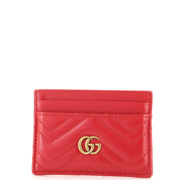 Gucci GG Marmont Card Holder Matelasse Leather