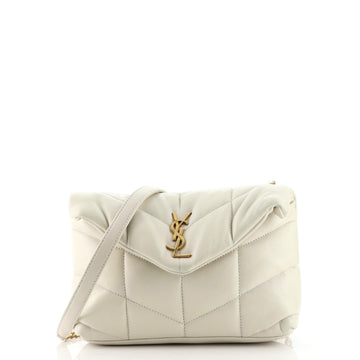 Saint Laurent LouLou Puffer Shoulder Bag Quilted Leather Mini