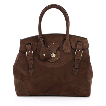 Ralph Lauren Collection Soft Ricky Handbag Suede 33 brown