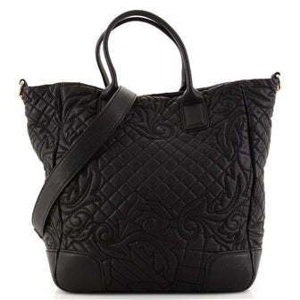 Versace Vanitas Convertible Tassel Tote Barocco Leather Medium
