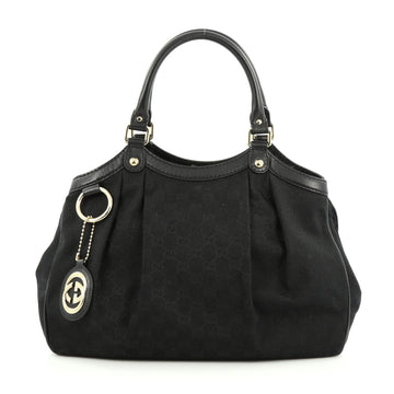 Gucci Sukey Tote GG Canvas Medium black