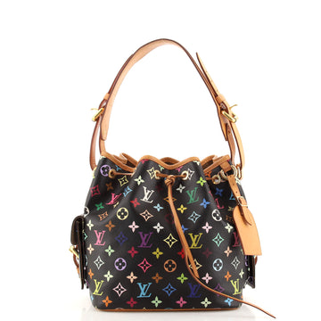 Louis Vuitton Petit Noe Handbag Monogram Multicolor