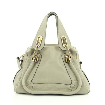 Chloe Paraty Top Handle Bag Leather Small green