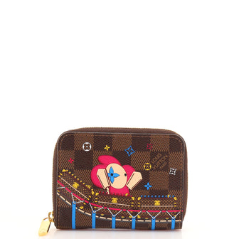 Louis Vuitton Zippy Coin Purse Limited Edition Vivienne Xmas Damier