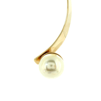 Christian Dior Collar Necklace Metal with Faux Pearls