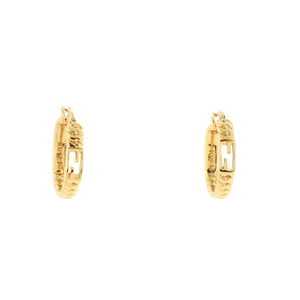 Fendi Baguette Earrings Metal Small