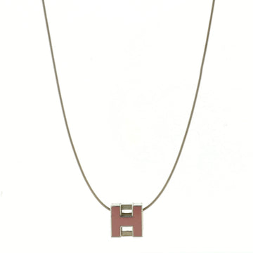 Hermes Cage d'H Pendant Necklace Metal with Enamel