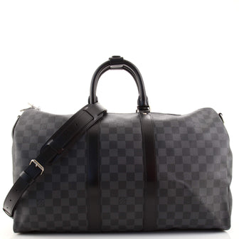 Louis Vuitton Keepall Bandouliere Bag Damier Graphite 45