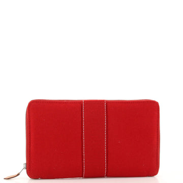 Hermes Deauville Perth Zip Around Organizer Wallet Canvas GM